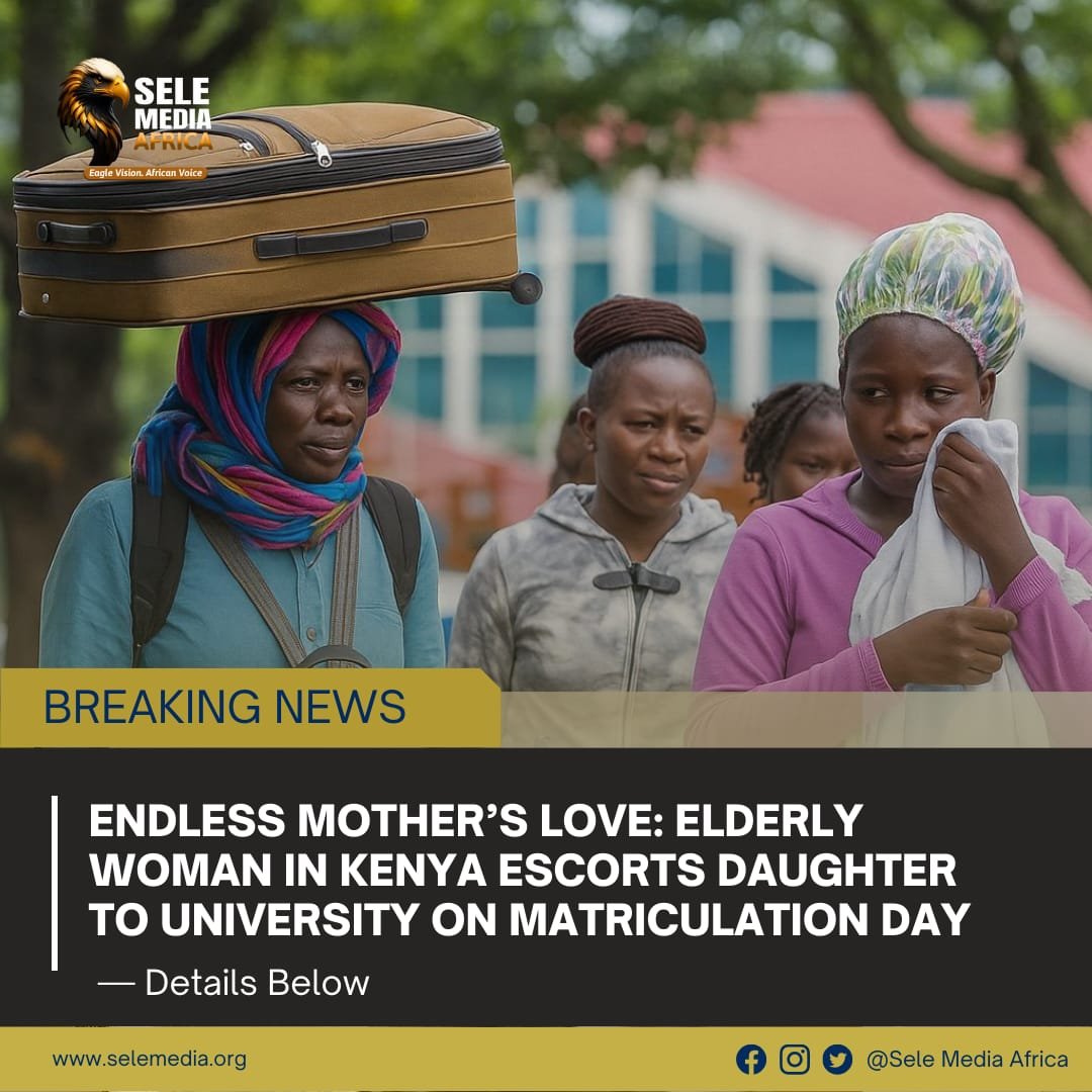 Endless Mother’s Love: Elderly Woman in Kenya Escorts Daughter to university on matriculation Day