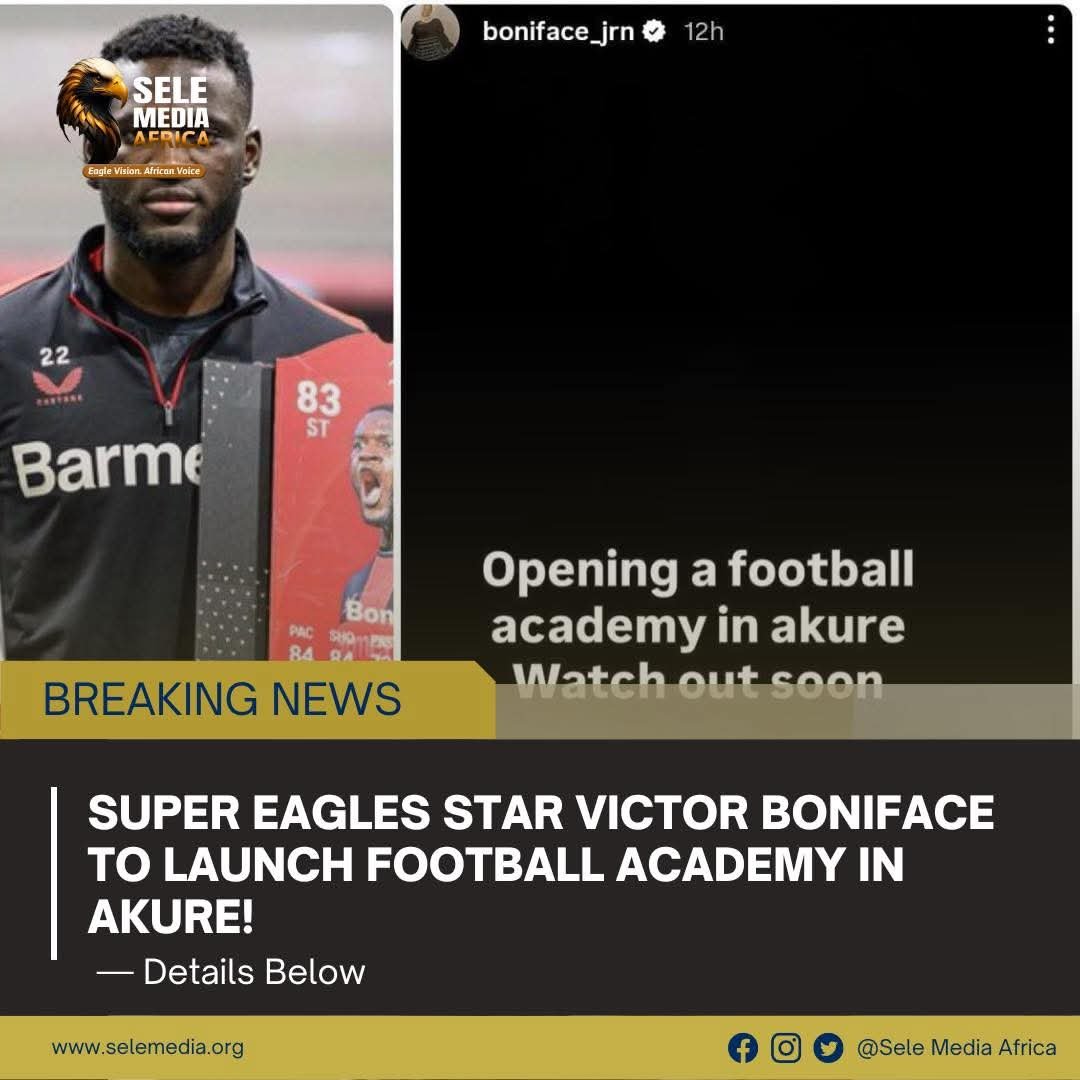 Super Eagles Star Victor Boniface to Launch Football Academy in Akure