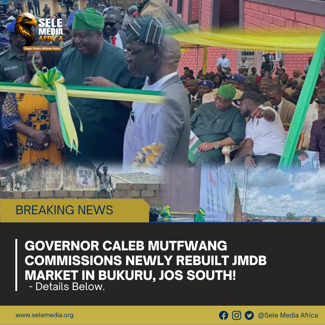 BREAKING: Governor Caleb Mutfwang Commissions Newly Rebuilt JMDB Market in Bukuru, Jos South!