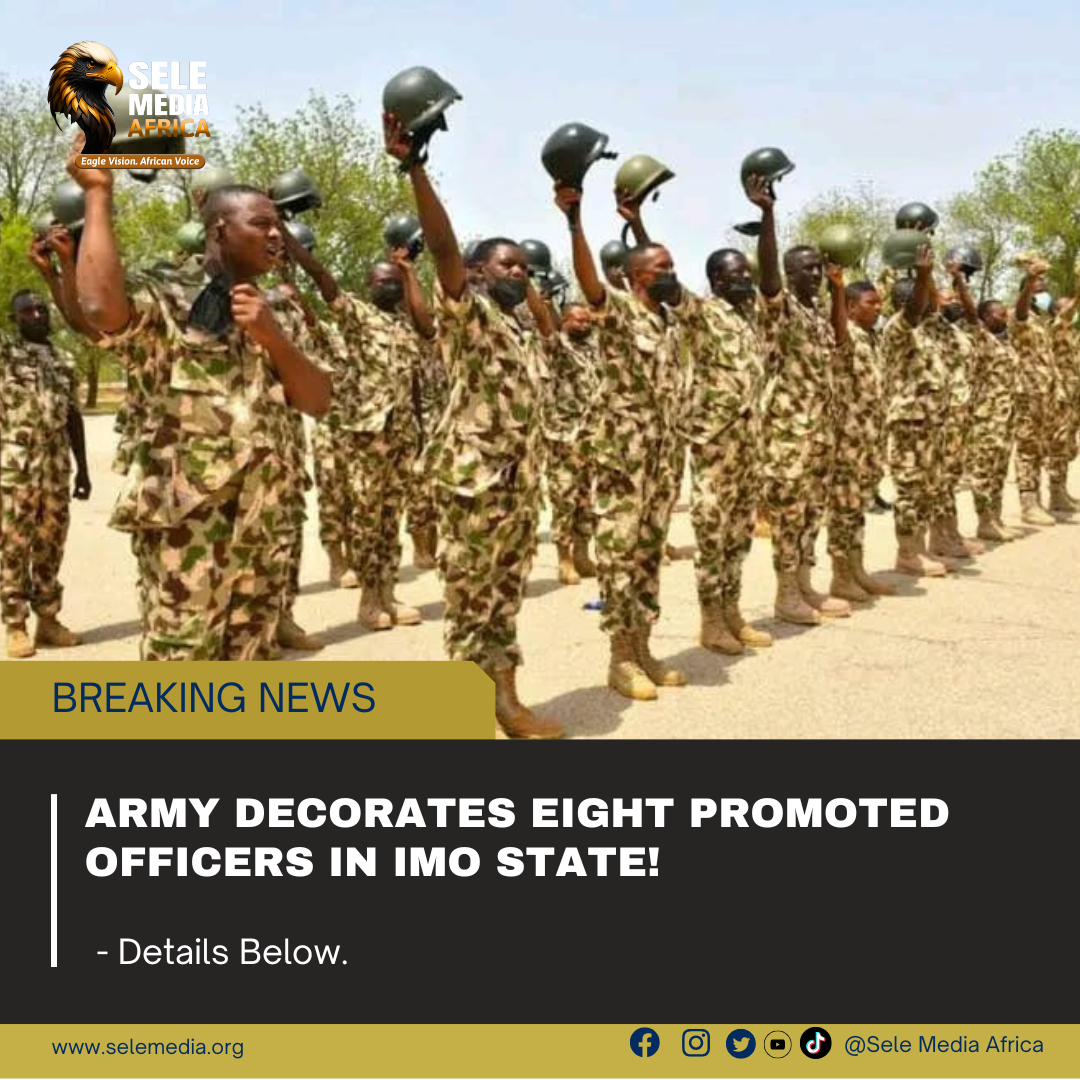 Army Decorates Eight Promoted Officers in Imo State!