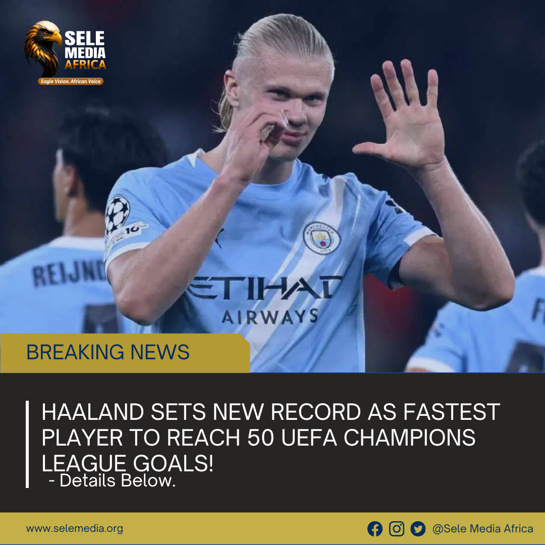 Haaland Sets New Record as Fastest Player to Reach 50 UEFA Champions League Goals!