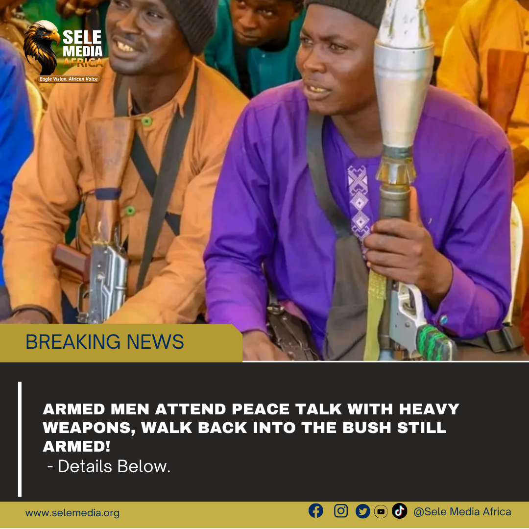 Armed Men Attend Peace Talk With Heavy Weapons, Walk Back Into the Bush Still Armed!