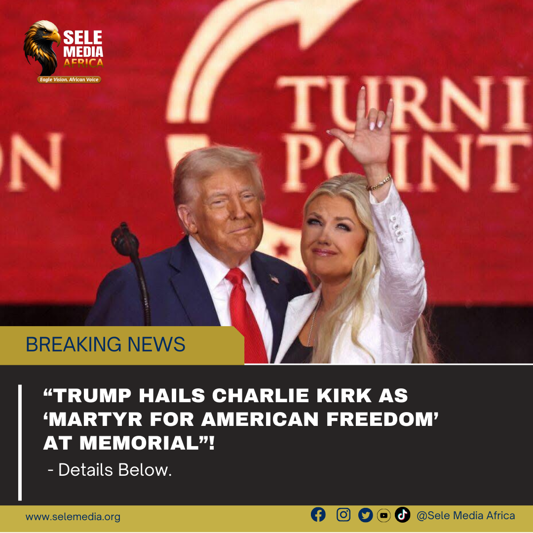 “Trump Hails Charlie Kirk as ‘Martyr for American Freedom’ at Memorial”!