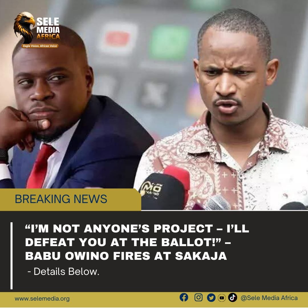“I’m Not Anyone’s Project – I’ll Defeat You at the Ballot!” – Babu Owino Fires at Sakaja!