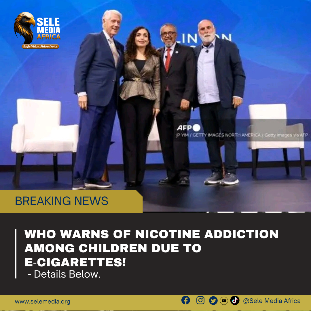 WHO Warns of Nicotine Addiction Among Children Due to E‑Cigarettes!