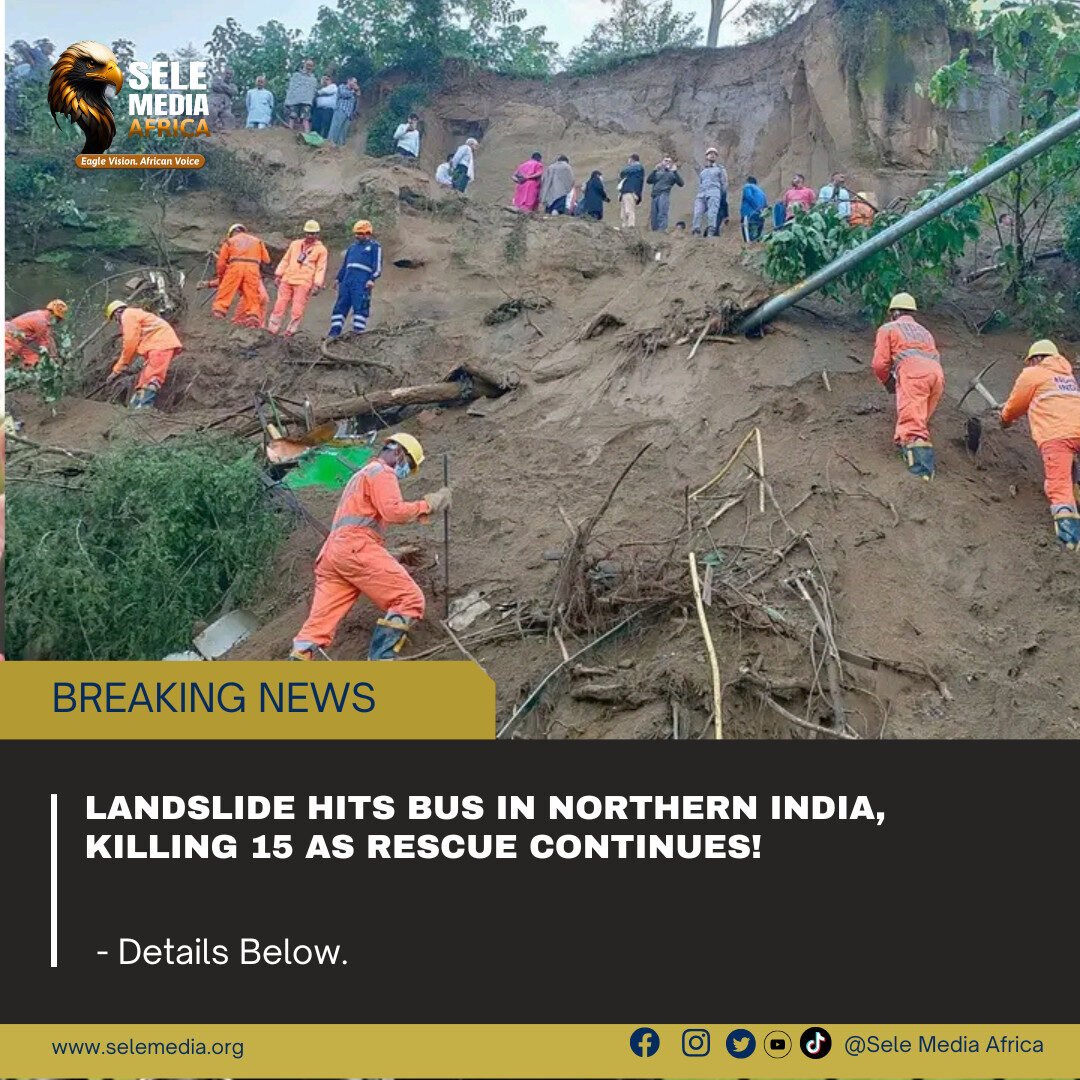 Landslide Hits Bus in Northern India, Killing 15 as Rescue Continues!