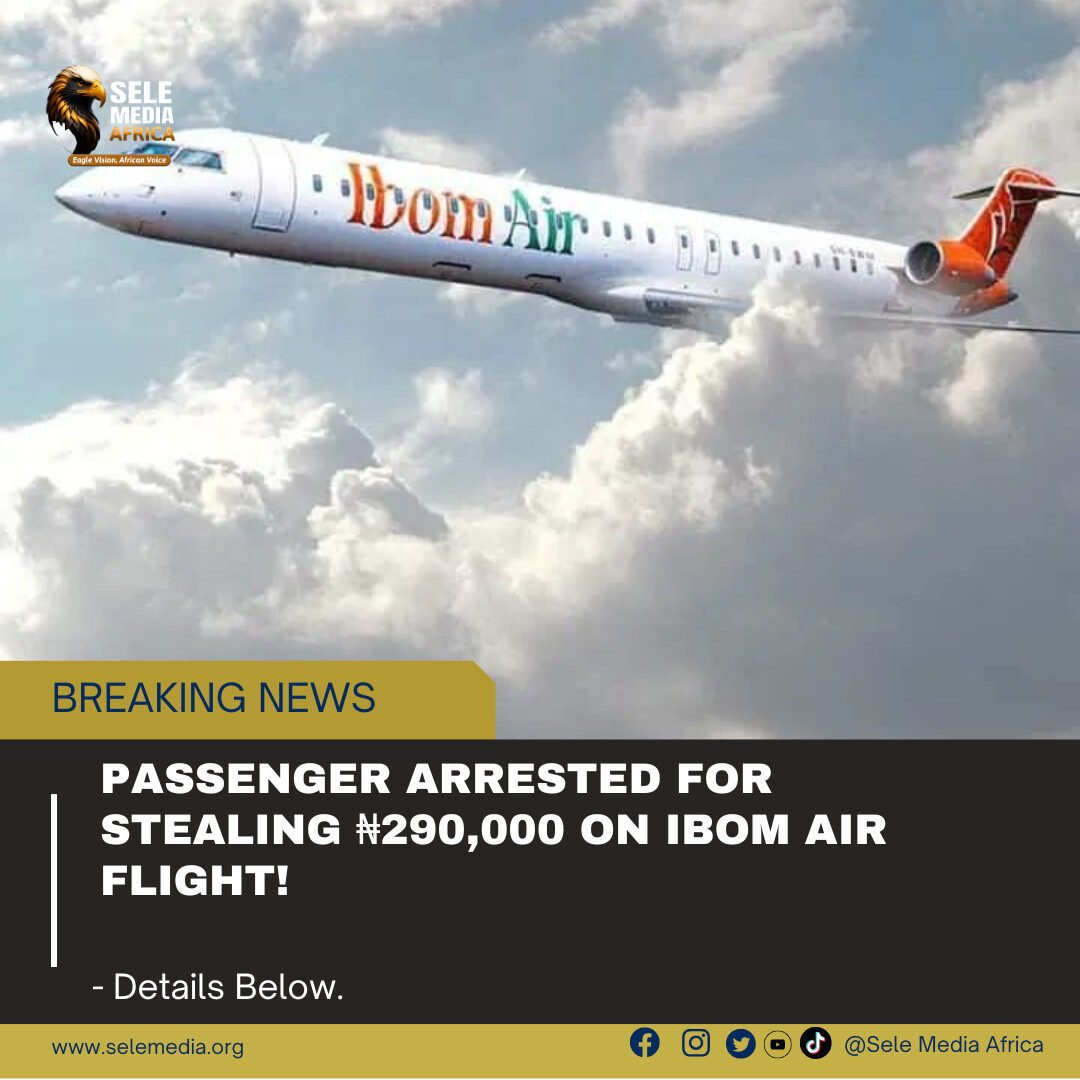 Passenger Arrested for Stealing ₦290,000 on Ibom Air Flight!