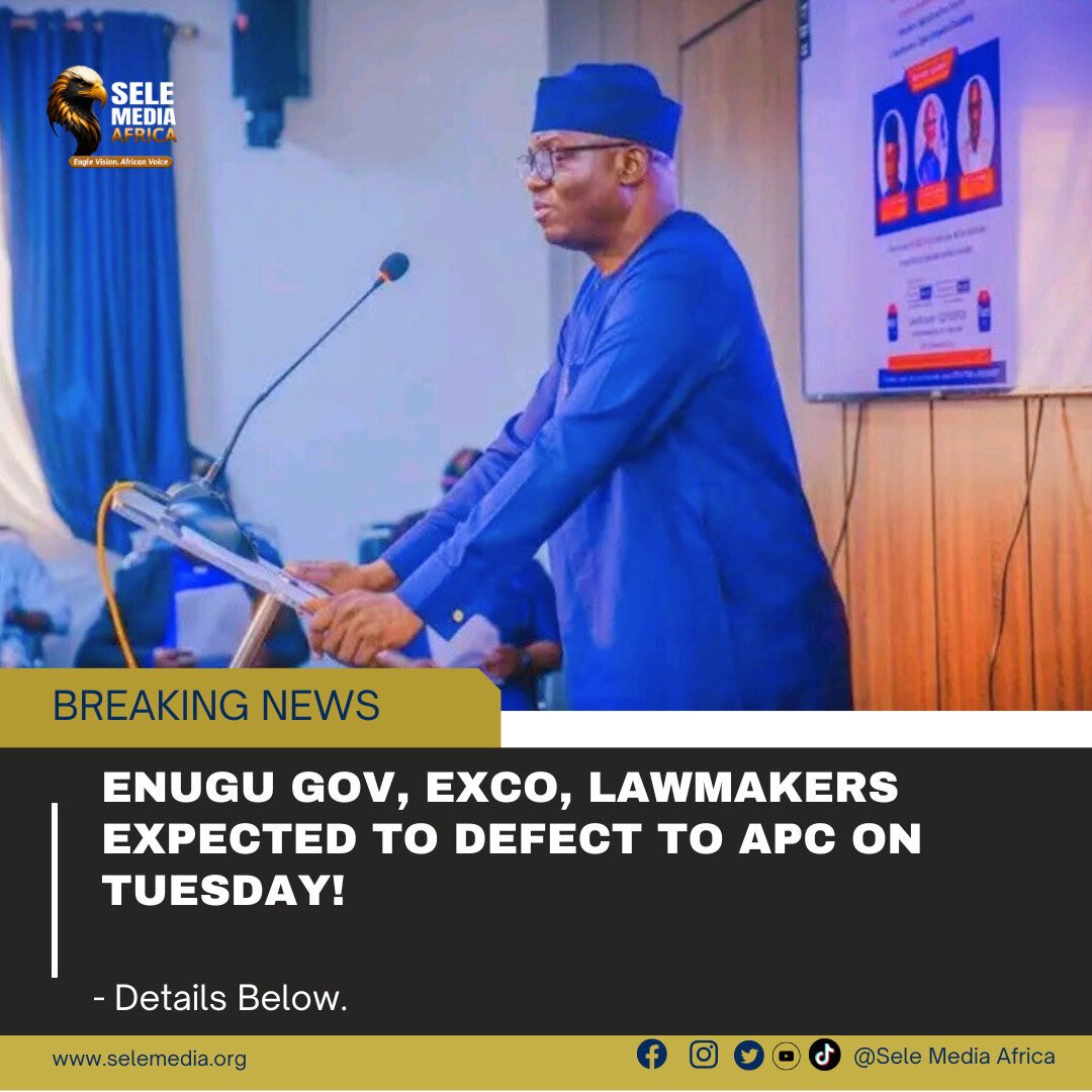 Enugu Gov, Exco, Lawmakers Expected to Defect to APC on Tuesday!