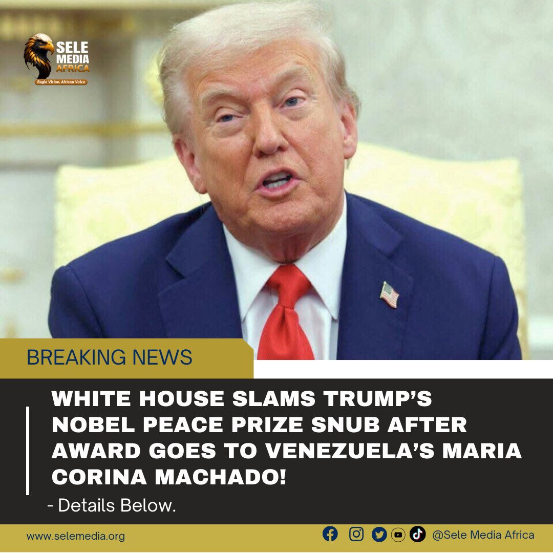 White House Slams Trump’s Nobel Peace Prize Snub After Award Goes to Venezuela’s Maria Corina Machado!