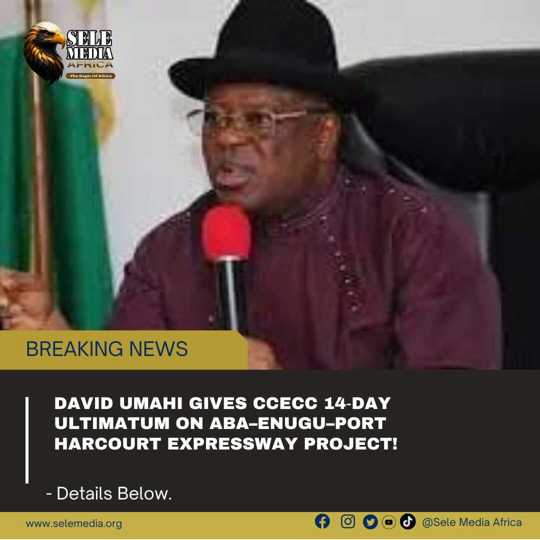 David Umahi Gives CCECC 14‑Day Ultimatum on Aba–Enugu–Port Harcourt Expressway Project!