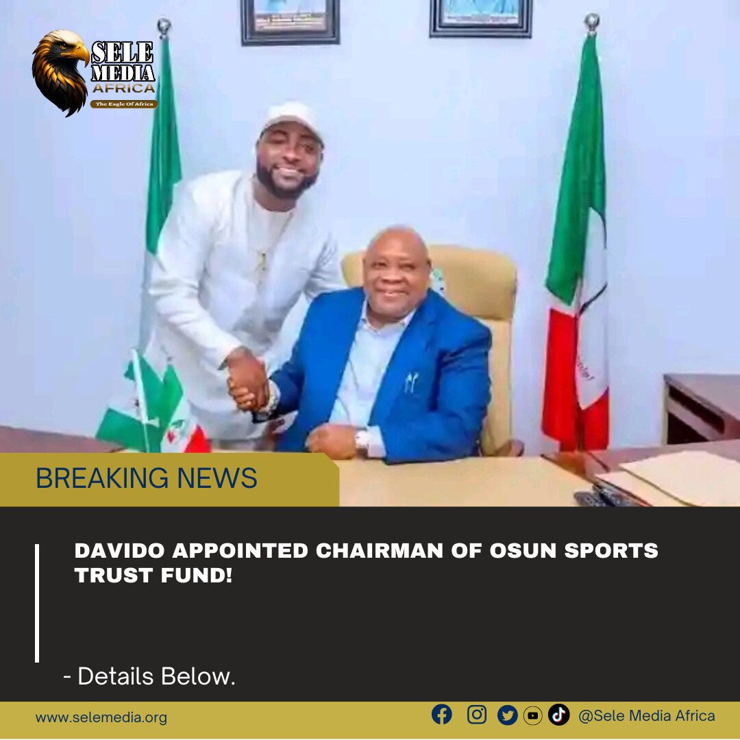 Davido Appointed Chairman of Osun Sports Trust Fund!